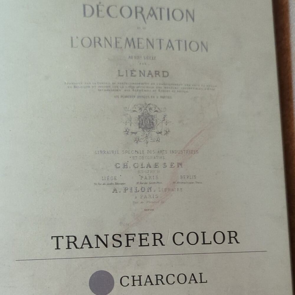 Redesign with Prima Specimens Charcoal French Vintage Decor Transfer 24x36